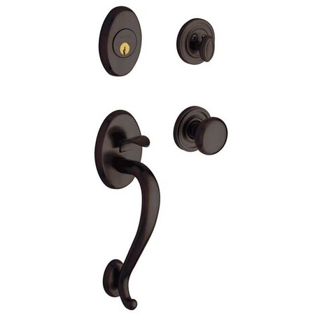 Baldwin Double Cylinder Entry Handlesets Venetian Bronze 85315.112.LDBL